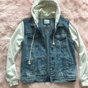 Hooded Denim Jacket